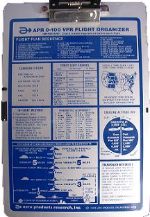 APR 0-100 PIlot VFR Kneeboard