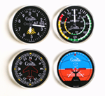 Cessna Instruments Coasters - Round