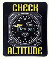 Check Altitude Aviation Mousepad