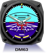 Aircraft Instrument Wall Clock - Horizon