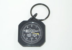 Altimeter Instrument Key Chain