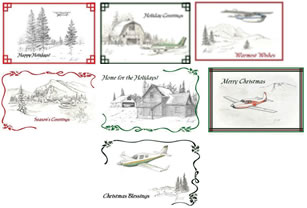 Aviation Christmas Cards