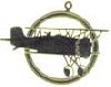 Gold Aviation Ornaments