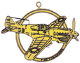 Gold Aviation Ornaments