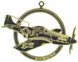 Gold Aviation Ornaments