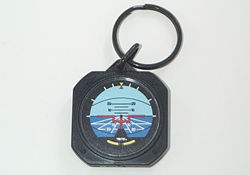 Artificial Horizon Instrument  Key Chain