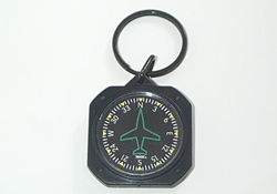 Directional Gyro Instrument Key Chain