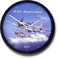 Aircraft Wall Clock - P51 Mustang