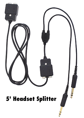 AvComm P2-010 5' Headset Splitter