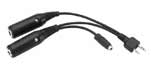 Headset Adapter for ICOM A2, A3, A20, A21 Transceivers