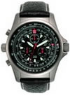 Torgoen Titanium Flight Computer Pilot Watch